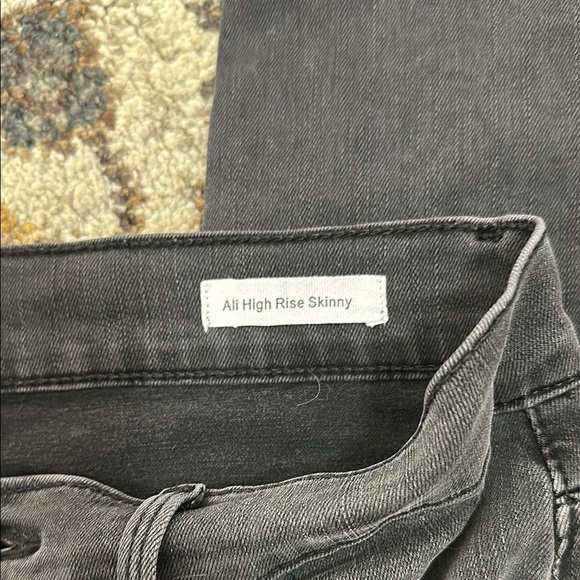 Frame Ali High Rise Skinny Women's Black Stretch Denim Jeans Size 27 - Picture 6 of 7